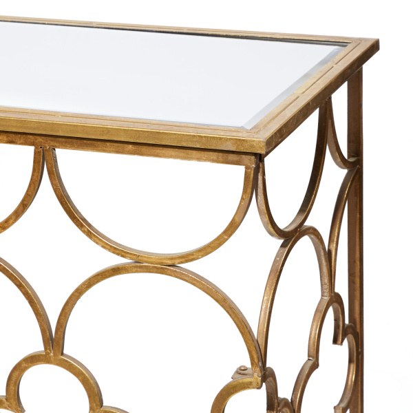 604252 Gold Glam Metal Console Table 7
