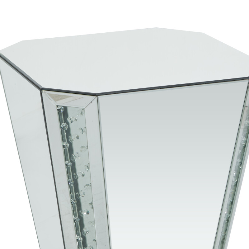 604426 Silver Wood Glam Accent Table 5