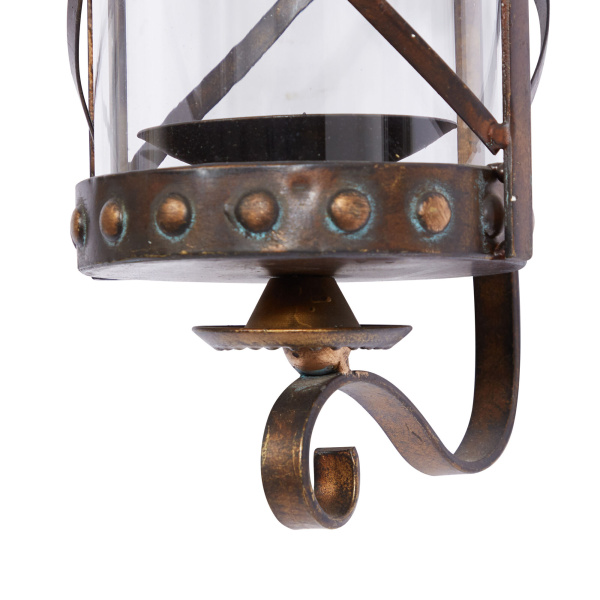 604454 Brown Glass Traditional Candle Wall Sconce 3