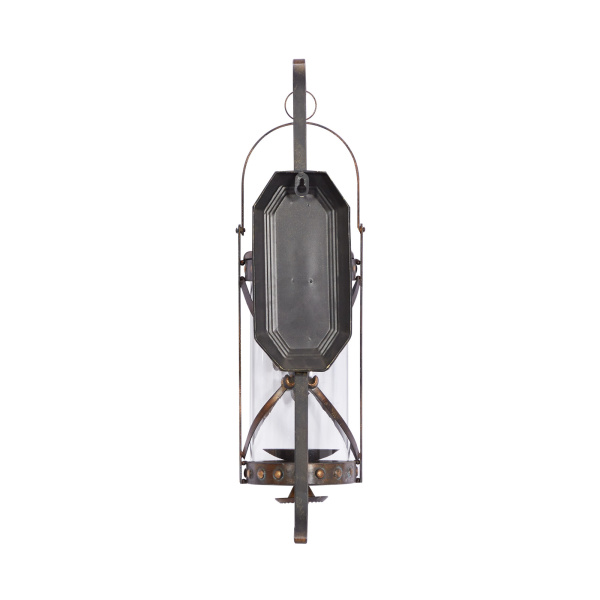 604454 Brown Glass Traditional Candle Wall Sconce 6