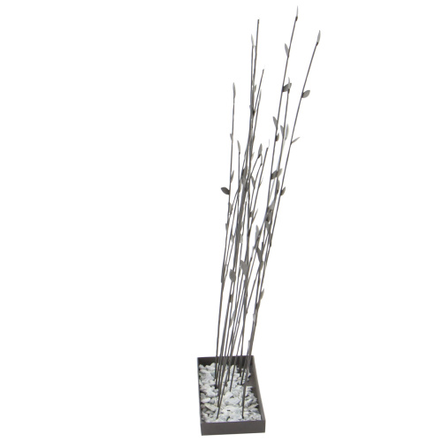 604497 Black Metal Contemporary Decorative Plant Sculpture 6