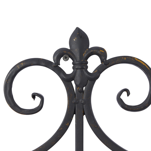 604499 Black Metal Traditional Candle Wall Sconce 3