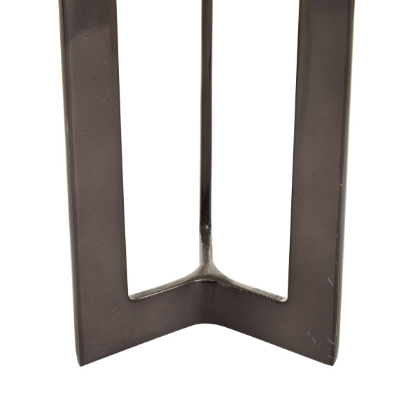 604819 Black Cosmoliving By Cosmopolitan Bronze Aluminum Contemporary Candle Holder 3
