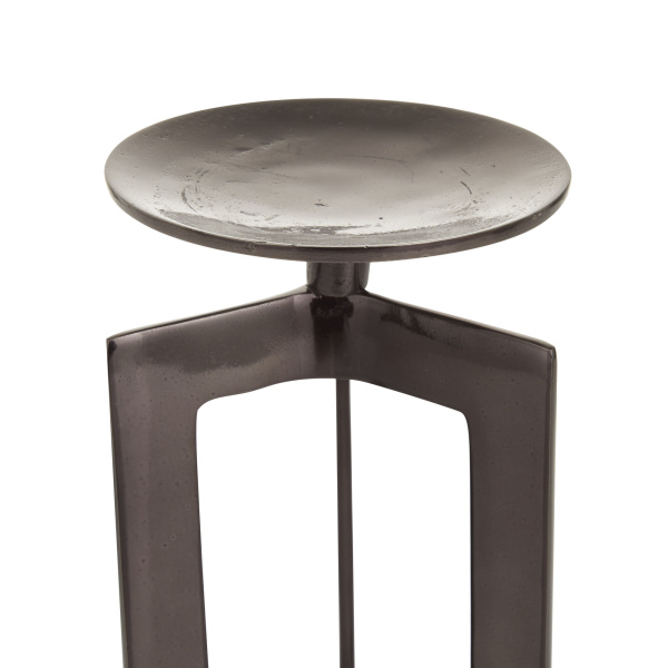604819 Black Cosmoliving By Cosmopolitan Bronze Aluminum Contemporary Candle Holder 4