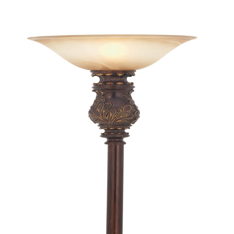 605109 Brown Metal Traditional Floor Lamp 3
