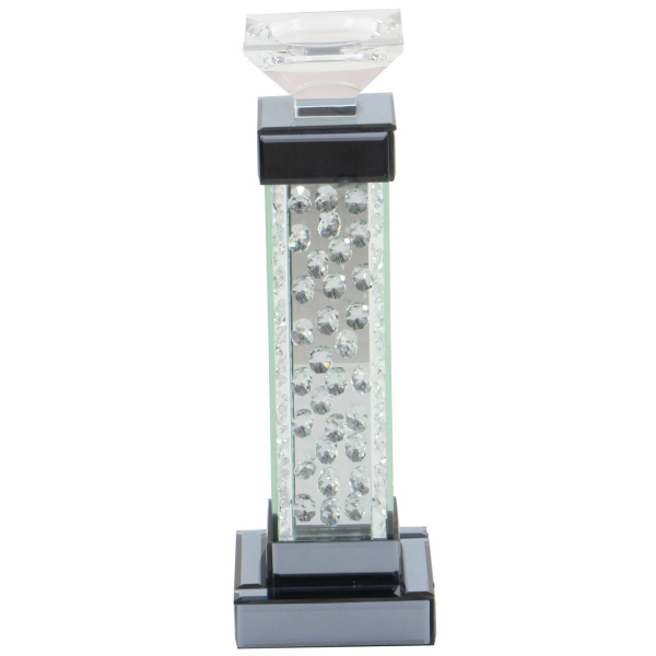 605149 Clear Glass Glam Candlestick Holders 5