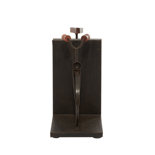 605166 Brown Black Metal Traditional Bookends 6