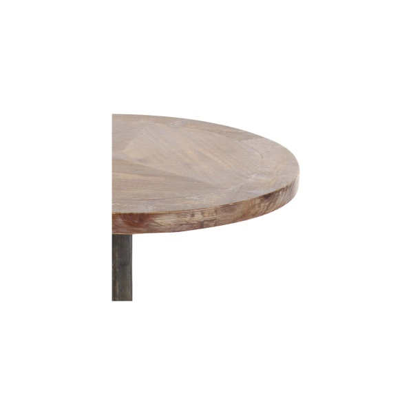 605510 Black Metal And Wood Coastal Accent Table 5