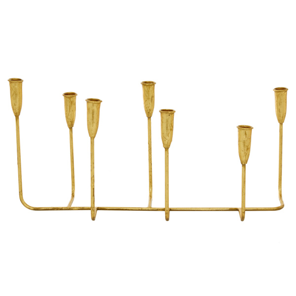 605700 Cosmoliving By Cosmopolitan Gold Metal Contemporary Candlestick Holders 5