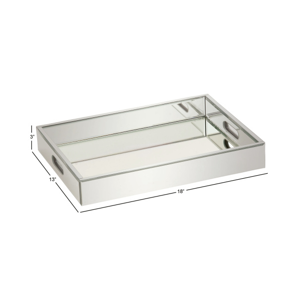 605735 Silver Wood Glam Tray 1