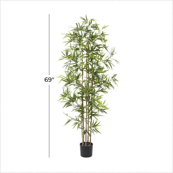 605861 Brown Artificial Bamboo Plants Indoor 1