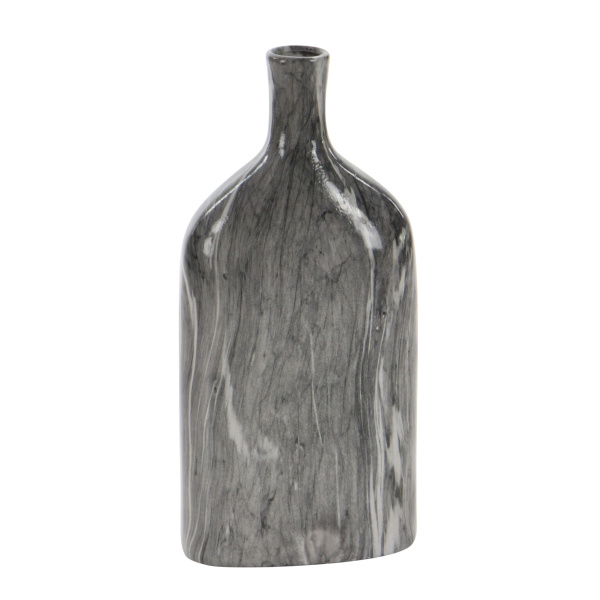 606481 White Set Of 3 Grey Stoneware Contemporary Vase 2