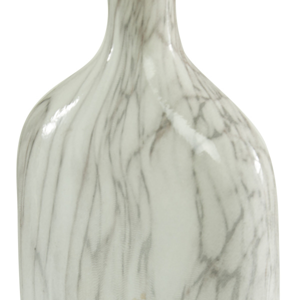 606481 White Set Of 3 Grey Stoneware Contemporary Vase 9