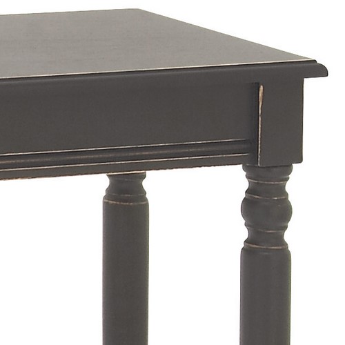 606808 Black Traditional Wood Console Table 8