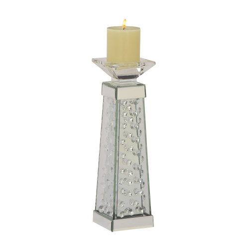 610275 Clear Glass Glam Candle Holder