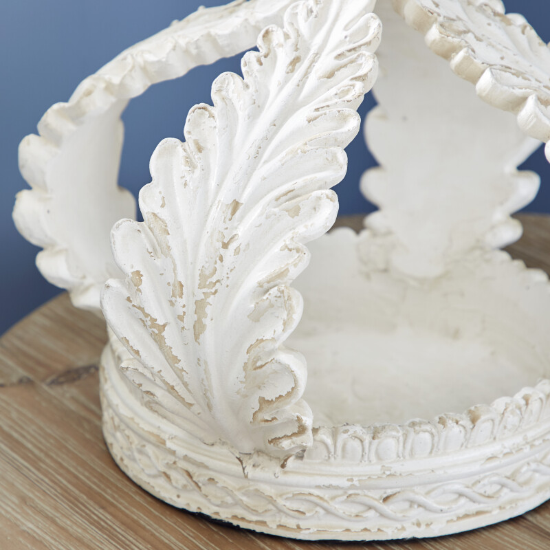UMA 600280 White Resin Country Sculpture Crown 5