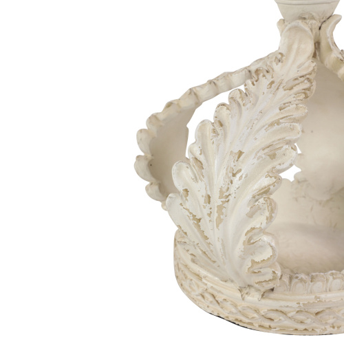 UMA 600280 White Resin Country Sculpture Crown 6