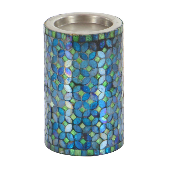 Uma 600513 Set Of 3 Turquoise Metal Glam Candle Holder 9