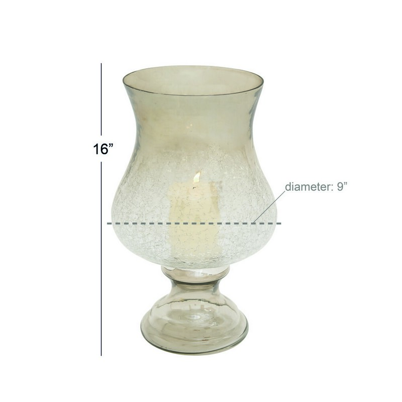 UMA 600570 Clear Glass Traditional Candle Holder 2