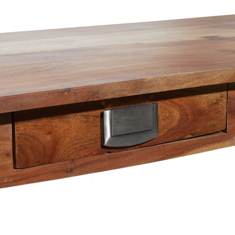 UMA 600837 Natural Brown Modern Wood Console Table 5