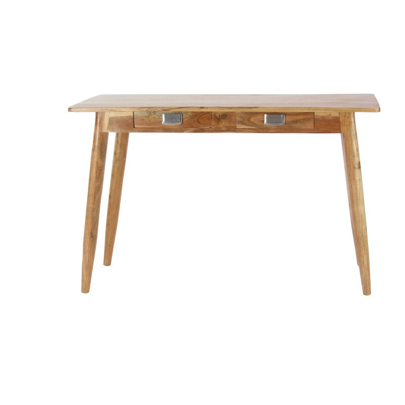 UMA 600837 Natural Brown Modern Wood Console Table 7