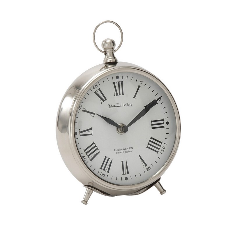 UMA 601734 Silver Stainless Steel and Aluminum Clock 5