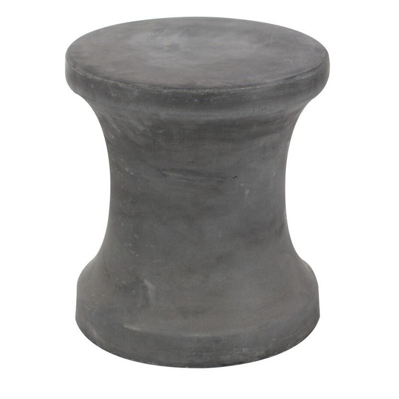 602416 Black Fiber Clay Industrial Stool, 16 " x 14 " x 14 "