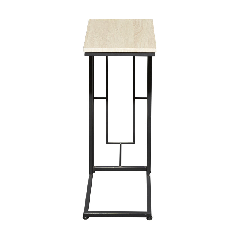 UMA 603621 Black Metal and Wood Contemporary Accent Table 10