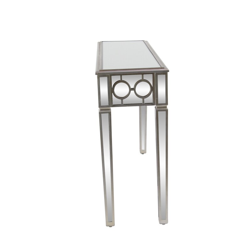 UMA 603655 Silver Glam Wood Console Table 10