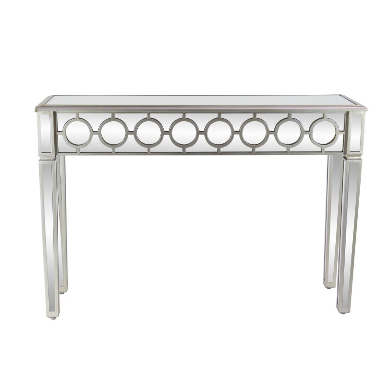 603655 Silver Glam Wood Console Table, 32" x 47"