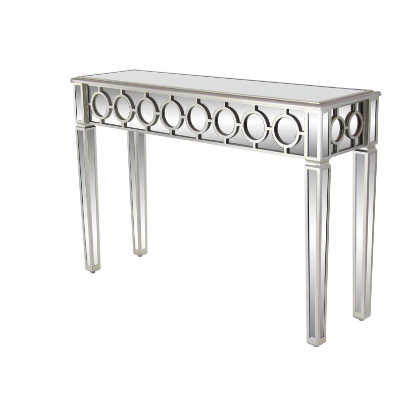 UMA 603655 Silver Glam Wood Console Table 9