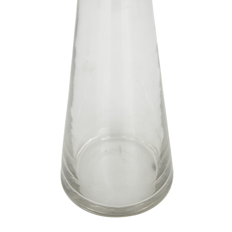 UMA 604958 Set of 3 Clear Glass Contemporary Candle Holder 4