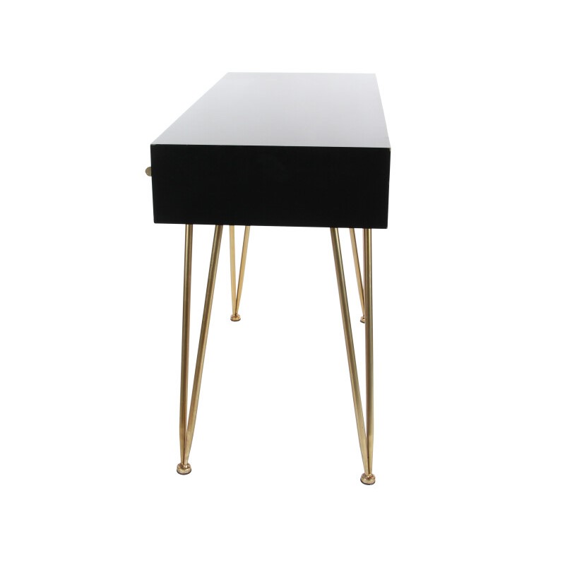 UMA 605527 Black Modern Wood Console Table 13