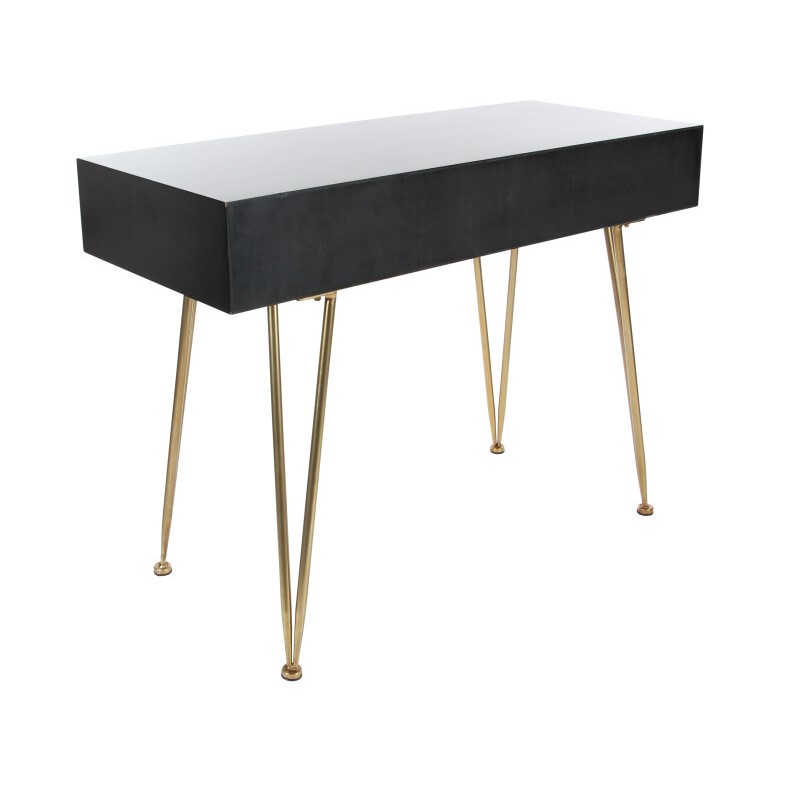 UMA 605527 Black Modern Wood Console Table 14