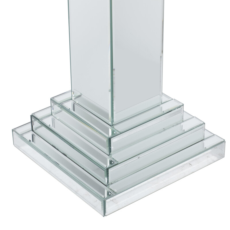 UMA 605723 Silver Wood Glam Pedestal Table 4