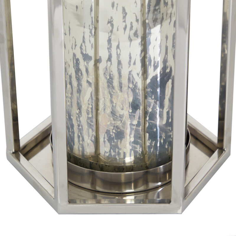 UMA 606126 Silver Stainless Steel Contemporary Lantern 4