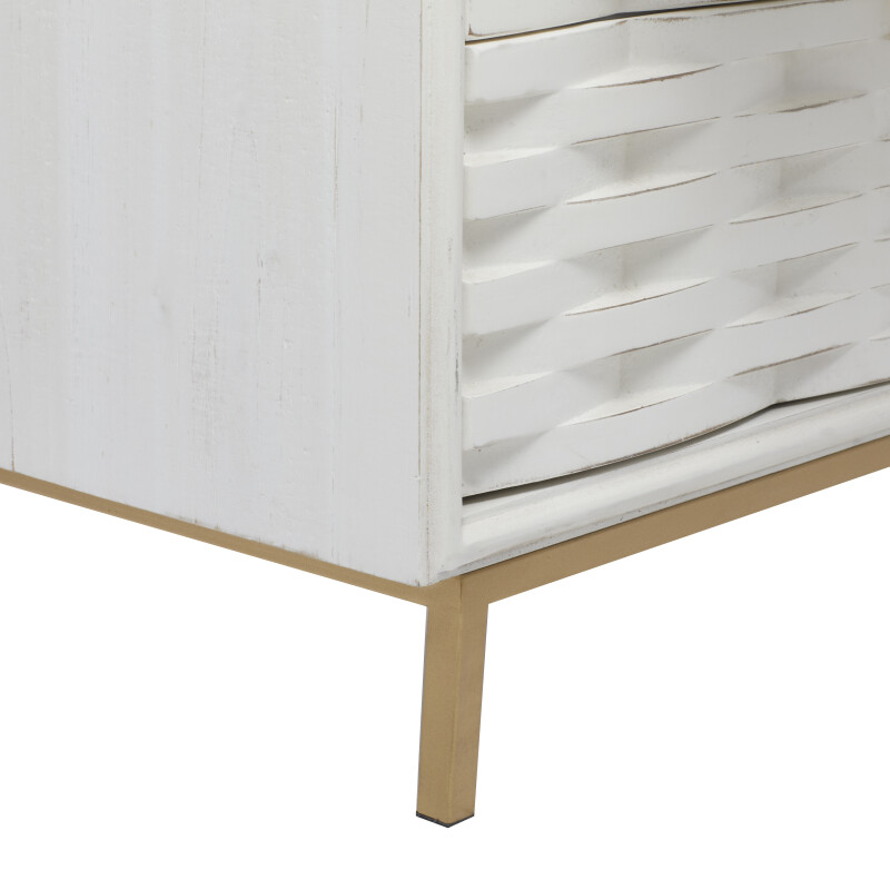 UMA 606411 White Wood Contemporary Cabinet 8