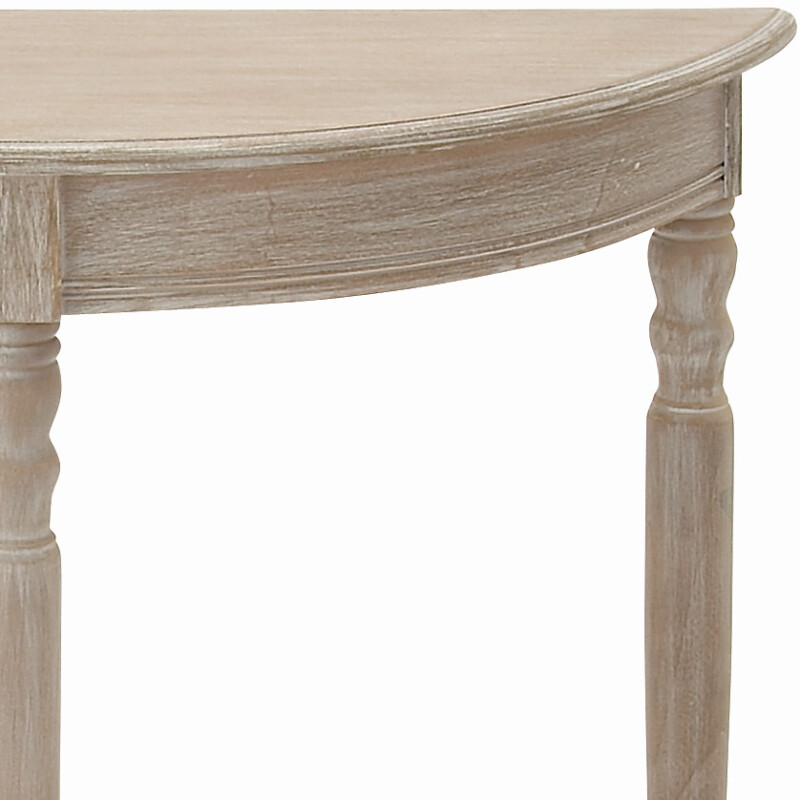 UMA 606802 Light Brown Traditional Wood Console Table 4