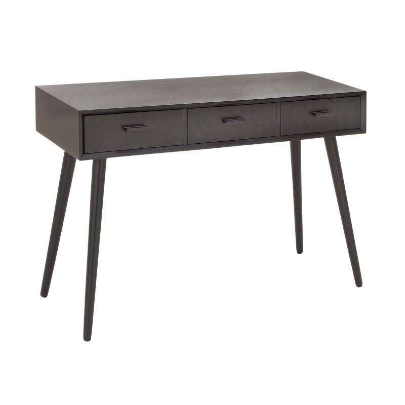 UMA 606811 Black Modern Wood Console Table 5