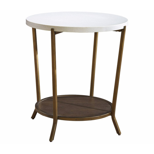 Stone Top Playlist Round End Table