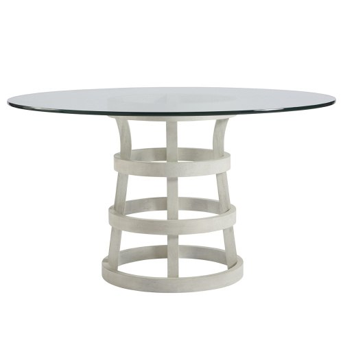 Tempered Glass Coastal Living Round Glass Table 54"