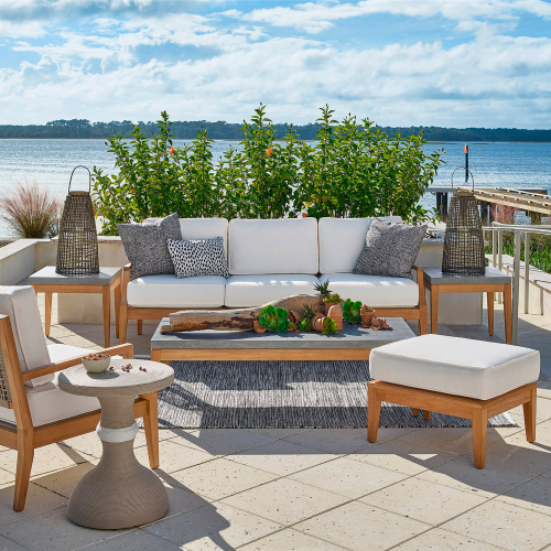 U012400 Rattan Coastal Living Outdoor Chesapeake Sofa