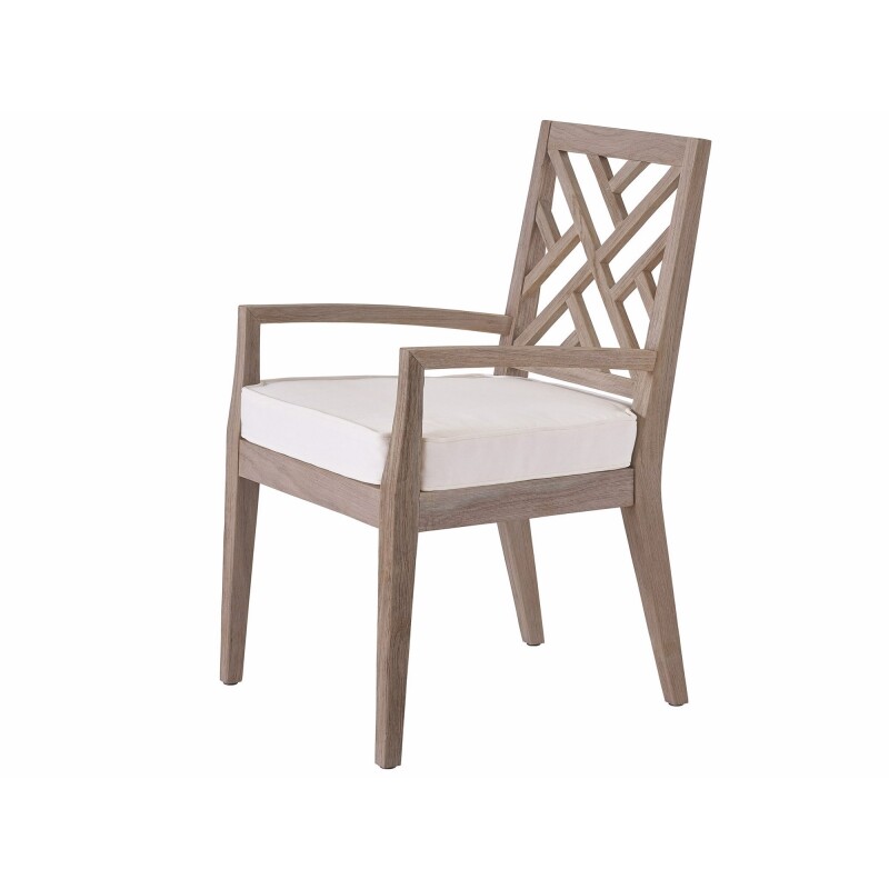 U012637 Teak Coastal Living Outdoor La Jolla Dining Chair 2