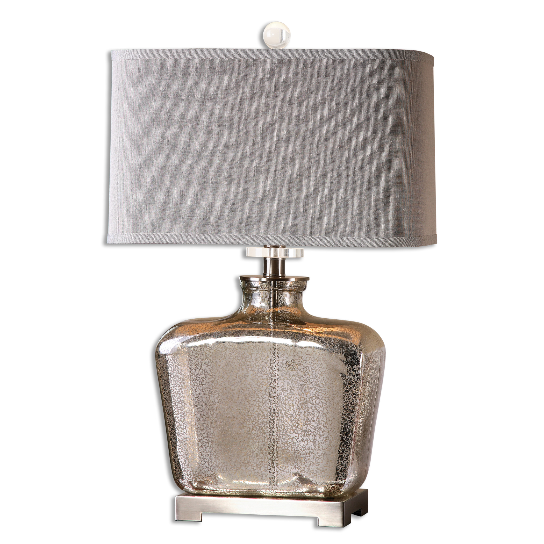 Molinara Mercury Glass Table Lamp in Silver by Uttermost