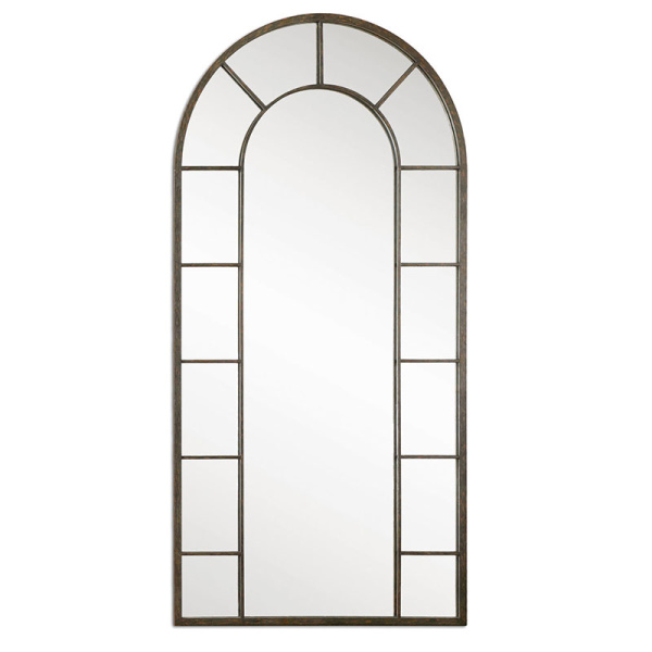 Dillingham Black Arch Mirror by Uttermost