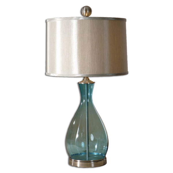 Uttermost Meena Blue Glass Table Lamp