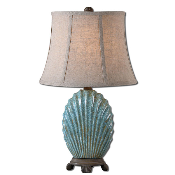 29321 Uttermost Seashell Blue Buffet Lamp