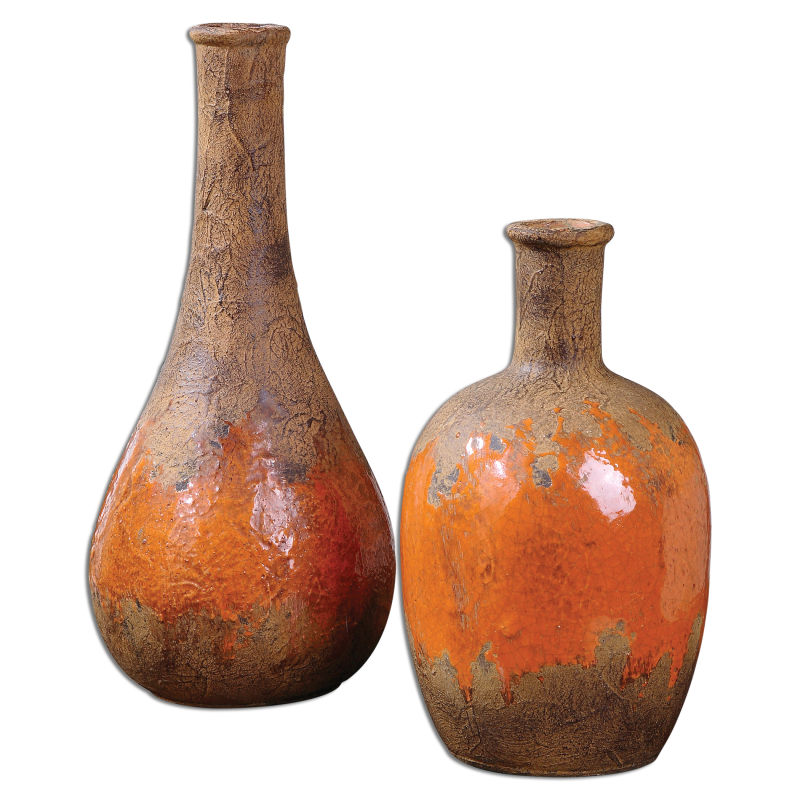 19825 Uttermost Kadam Ceramic Vases S/2