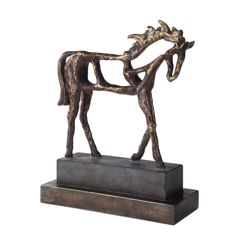 17514 Uttermost Titan Horse Sculpture