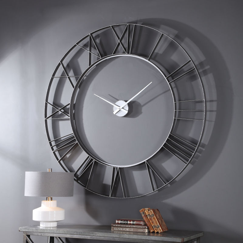 06458 Uttermost Carroway Art Deco Wall Clock